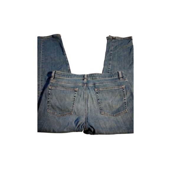 Eileen Fisher Women's Size 8 Straight Leg Blue Jeans - Picture 3 of 8